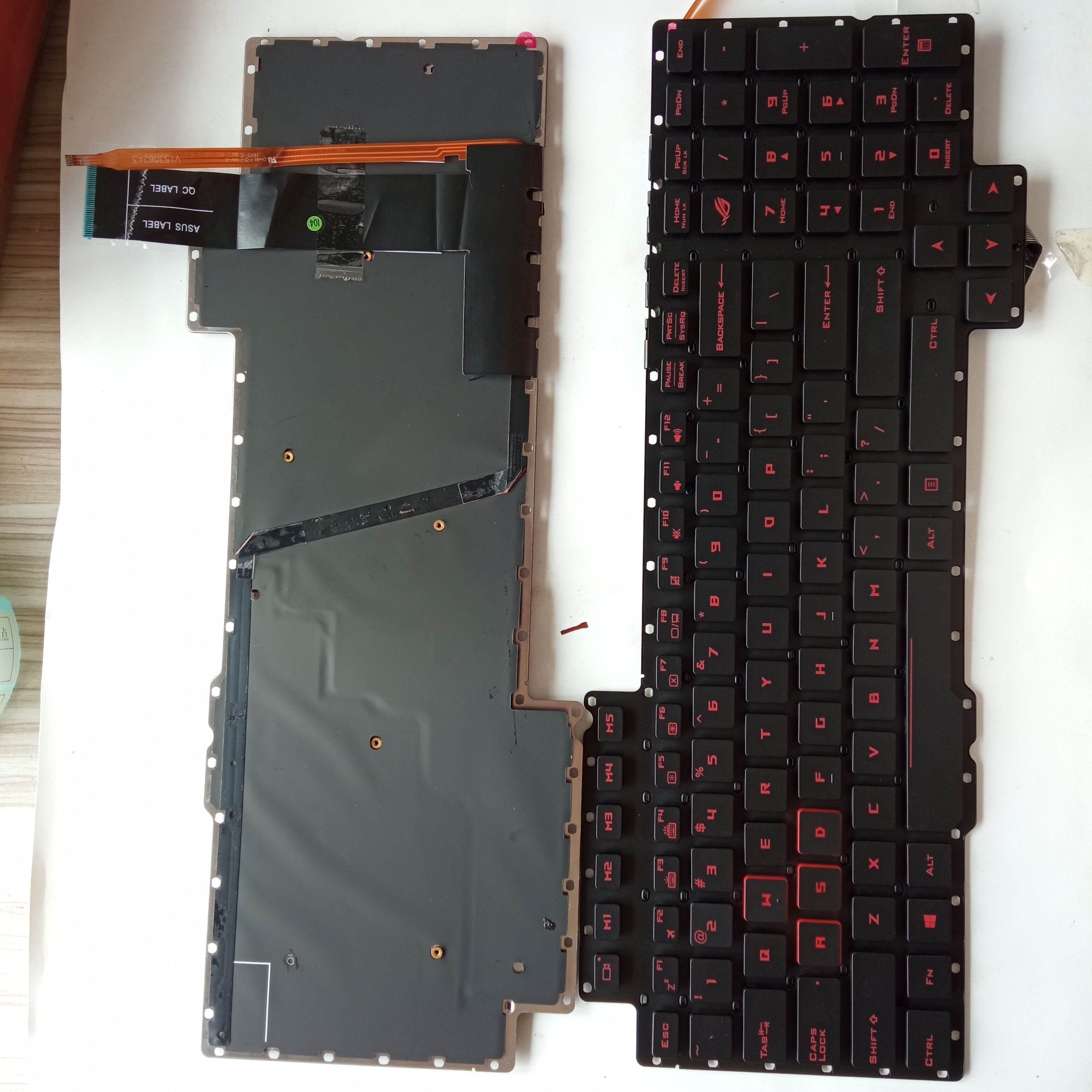 Picture of New Replacement Laptop Keyboard For ASUS G752 BLACK Backlit,Red Printing (OEM) US Layout